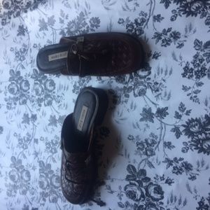 Wesley & co leather slip ons